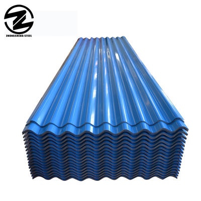 0.25mm espesor Trapezoide color de acero de la cubierta de la hoja en BS estándar para la industria de la construcción