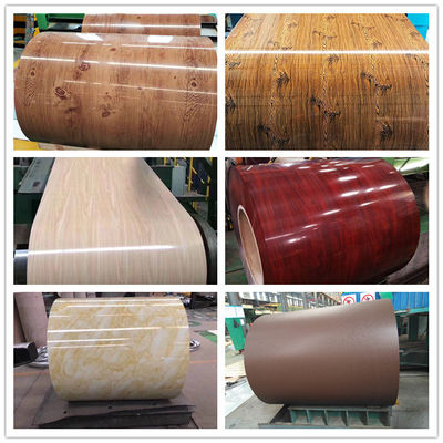 0.12-1mm espesor venta directa color revestido galvanizado bobina de acero PPGI PPGL bobina 600-1500MM ancho