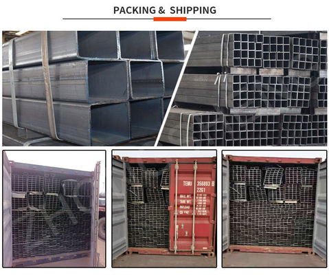 Servicio de procesamiento de perforación 6m longitud 38x38 3x3 tubo cuadrado y 5x8 tubo de acero rectangular para facturación por peso real
