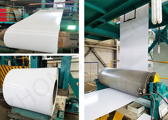 Envase de acero galvanizado laminado en frío pre-pintado PPGI con recubrimiento de 20/10 um en 1200 mm Tamaño Ventas mensuales Volumen 10 000 toneladas