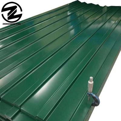 CRC Materia prima baja de importación y RAL 9047 Altura estándar de acero Trapezoide de metal colorido de la hoja de techo para la inspección
