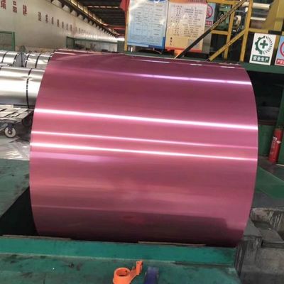 0.3mm espesor RAL 3006 bobina galvanizada pre-pintada bobinas de color con resistencia placa de acero y tolerancia ± 1%