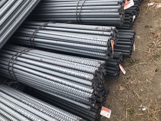 HRB 335/400/500 Acero estructural de carbono Barras de acero deformadas de 10 mm TMT Barras para estructuras de hormigón reforzado