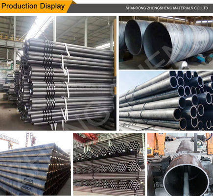 Q235 Q345 ASTM A106 14 pulgadas 15MM 25MM de espesor tubo de acero al carbono con galvanizado Sí piel pase y grado