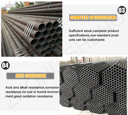 Q235 Q345 ASTM A106 14 pulgadas 15MM 25MM de espesor tubo de acero al carbono con galvanizado Sí piel pase y grado