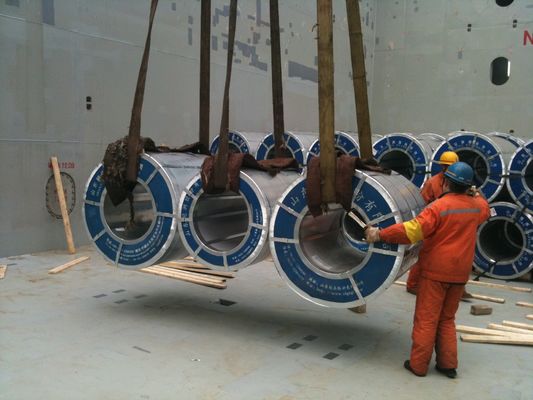 bobina de acero GL de galvalume de aluminio al 55% AZ120 sumergida en caliente con ID de COIL 508mm/610mm y tolerancia ± 1%