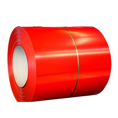 Tolerancia ± 1% Revestimiento de zinc 20-275 g/m2 Ral Color 0,4 mm 0,5 mm PPGI bobinas de color revestido de acero bobinas de metal hojas de techo
