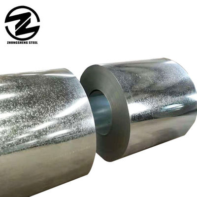 Bobina de acero galvanizado GI sumergida en caliente con 30-275 g/m2 de recubrimiento de zinc y garantizado 0.48 * 1000 mm Tamaño Big Spangel DX51D 80 g