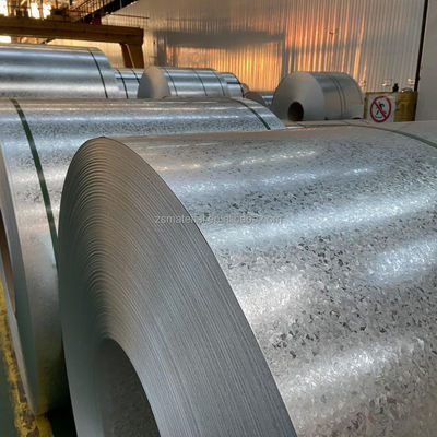 Bobina de acero galvanizado GI sumergida en caliente con 30-275 g/m2 de recubrimiento de zinc y garantizado 0.48 * 1000 mm Tamaño Big Spangel DX51D 80 g