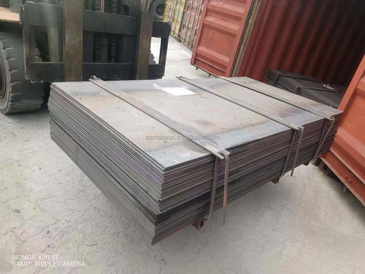 Q345 ASTM A36 10mm 12mm 16mm espesor placa de acero al carbono laminada en caliente para aplicaciones industriales de longitud personalizada