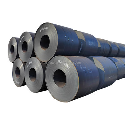 Prime Q345 S235 SS50 SS400 SK5 SPCC laminado en frío caliente DC01 HI bobina de acero a bajo carbono con servicios de flexión 600-2000mm de ancho