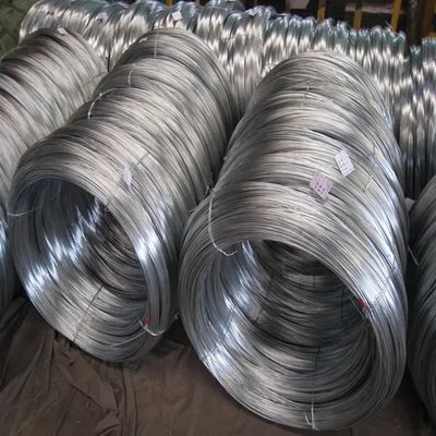Q235 alambre de hierro galvanizado de 3,5 mm de diámetro exterior con brillo plateado y 30% de TT