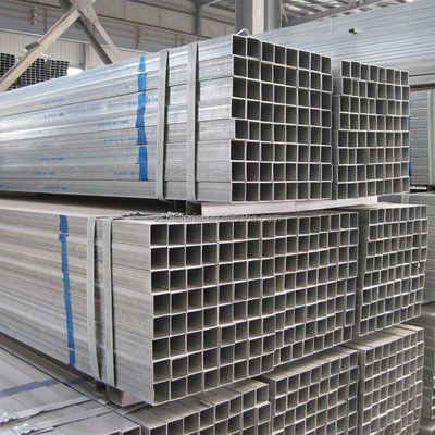 Servicio de procesamiento tubular Soldadura 20X20 tubo cuadrado galvanizado tubo rectangular de acero ERW GI tubo de hierro soldado tubular