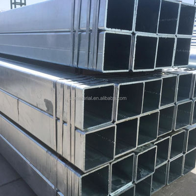 Servicio de procesamiento tubular Soldadura 20X20 tubo cuadrado galvanizado tubo rectangular de acero ERW GI tubo de hierro soldado tubular