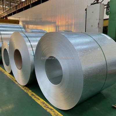 Regular Spangle SGCC G550 G90 0,12 mm 0,15 mm 2,0 mm espesor bobina de acero galvanizado en frío para materiales de techado metálicos