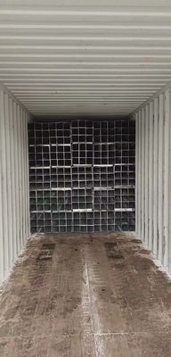 Tubo de acero al carbono laminado en caliente de sección hueca cuadrada, soldado, tubo de acero rectangular galvanizado con servicio de construcción