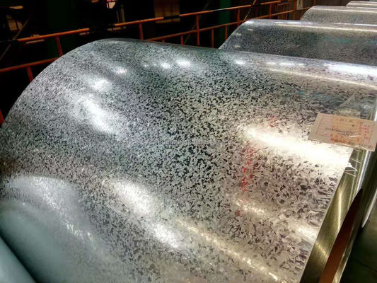Spangle mínimo 0,6 mm bobina de acero Z275 bobina de acero galvanizado sumergido en caliente hoja de Gi para la cubierta hoja regular Spangle