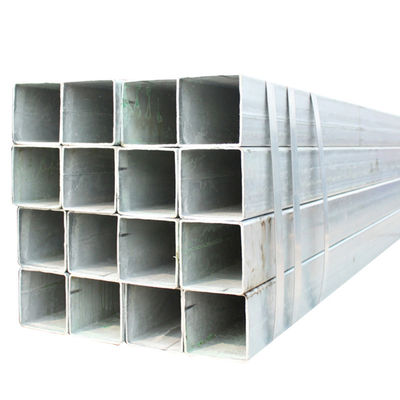 Tubo de acero galvanizado de 50 x 50 metros cuadrados 100 x 100 x 4 mm ASTM BS GI Facturación por peso real