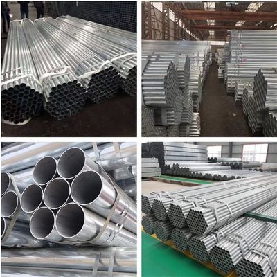 Pipa de acero galvanizado de baño en caliente y recubierta de epoxi por metro Negro según los requisitos de los clientes para pre-GI de soldadura longitudinal