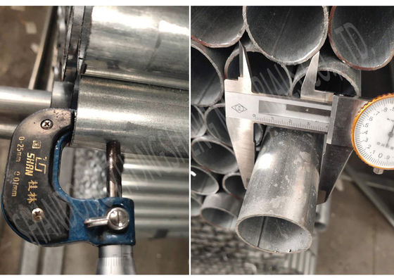 Pipa de acero galvanizado de baño en caliente y recubierta de epoxi por metro Negro según los requisitos de los clientes para pre-GI de soldadura longitudinal