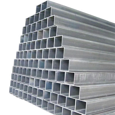 Servicio de procesamiento por perforación Tubo de acero cuadrado galvanizado 2.5x2.5 con opción de aceite