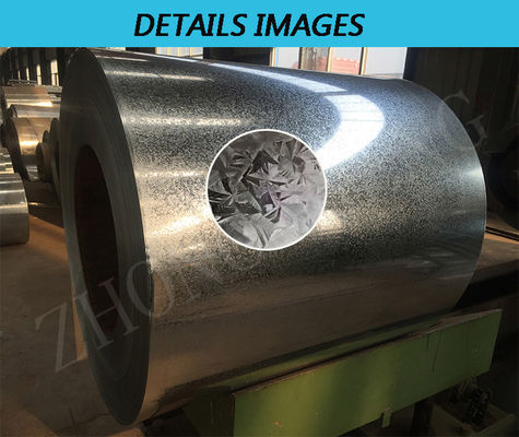 Peso de la bobina 3-8 toneladas Dureza media dura 22 calibres Gran flor CGCC bobina de acero galvanizado por sumersión en caliente