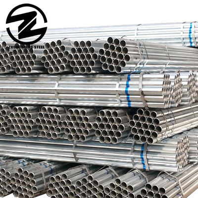 Fittings de tuberías de 2 pulgadas GI para invernaderos con sumersión en caliente ASTM/GB/BS/JIS/EN Estándar 20 Ft de hierro galvanizado redondo de hierro de acero