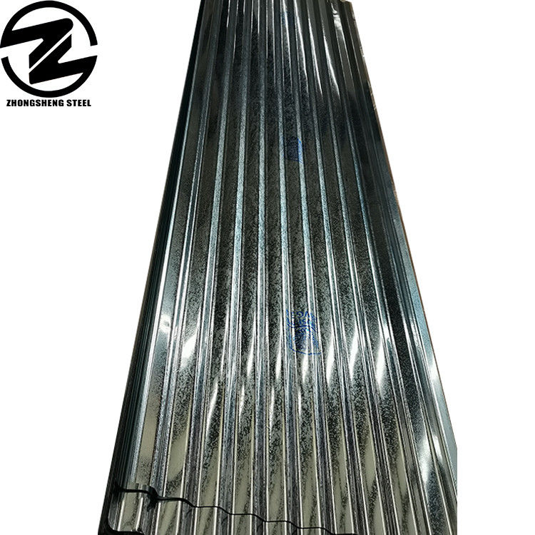 Gi 26 Gauge Acero corrugado Zinc Metal Hierro 60g Hojas de techo galvanizado con tipo de spangle regular y tolerancia ± 1%