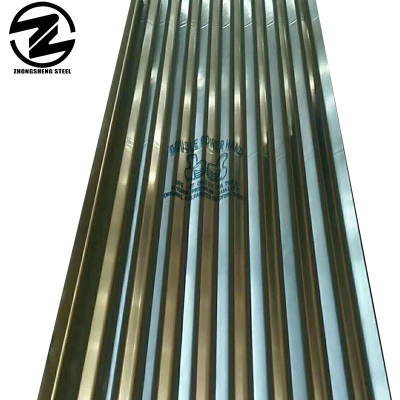 Plancha de techo ondulado galvanizado de Z80g GI regular 0.12*800*3000mm Tamaño con servicio de procesamiento de descoiling