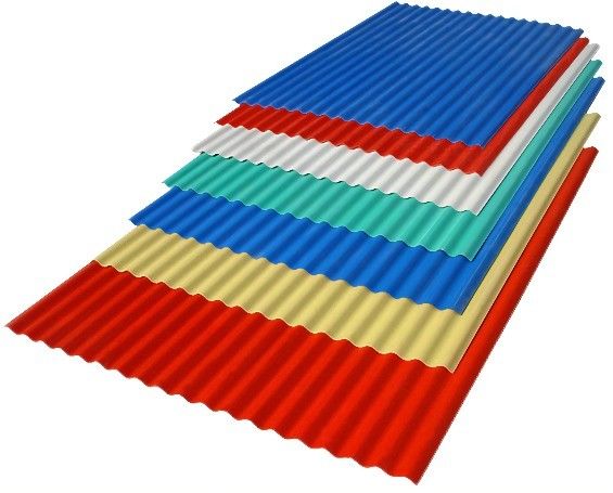 PE Revestido 0.38*1200 Azul 0.5mm Color Revestido Zincalum Roofing Sheet Azul PPGI Roofing Sheet corrugado para construcción
