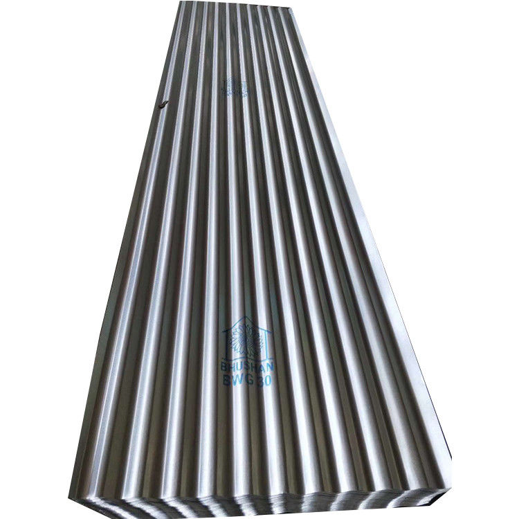 0.6mm 0.8mm 1.2mm Z80g Z100g Gi Hoja de acero recubierta de zinc Industria de la construcción Hoja de techo corrugado de acero galvanizado
