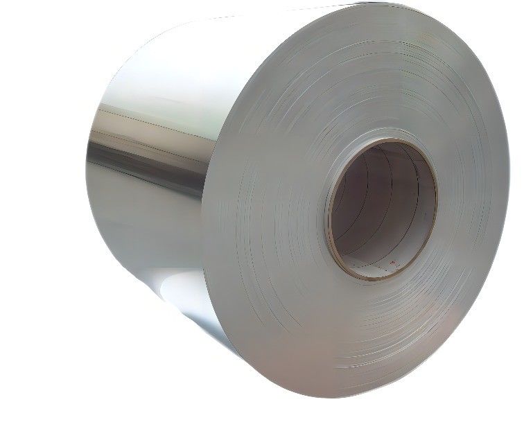 Rollo redondo de aluminio de 78 mm y 15 pulgadas para canaletas ASTM 8011 Cintas de aluminio recubiertas de plata grado A1050