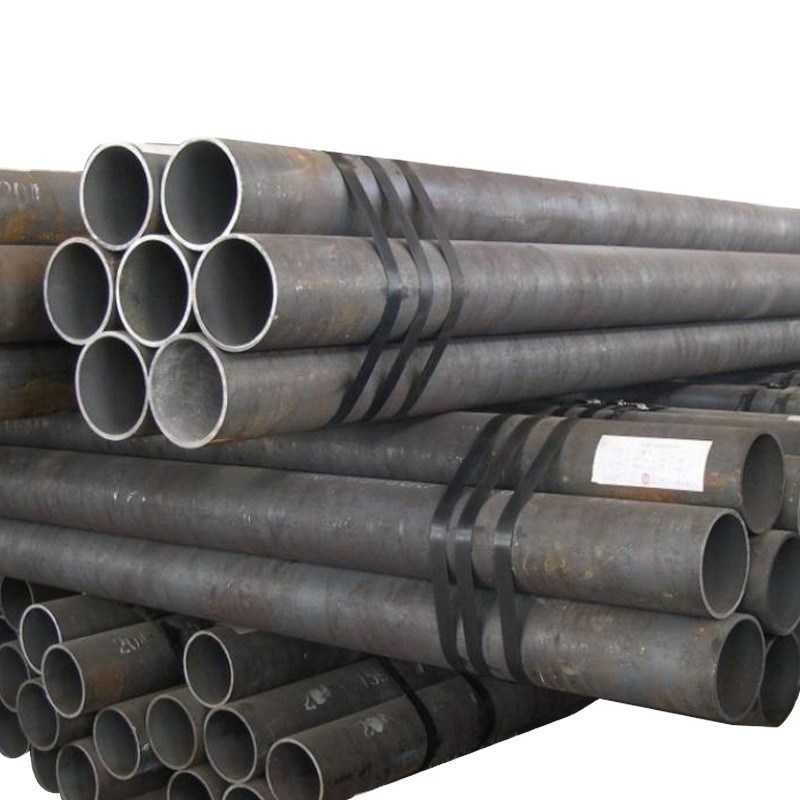 Tubo de tubería redonda de acero al carbono con recubrimiento negro ASTM A106C Sch40-160 para el transporte de petróleo y agua