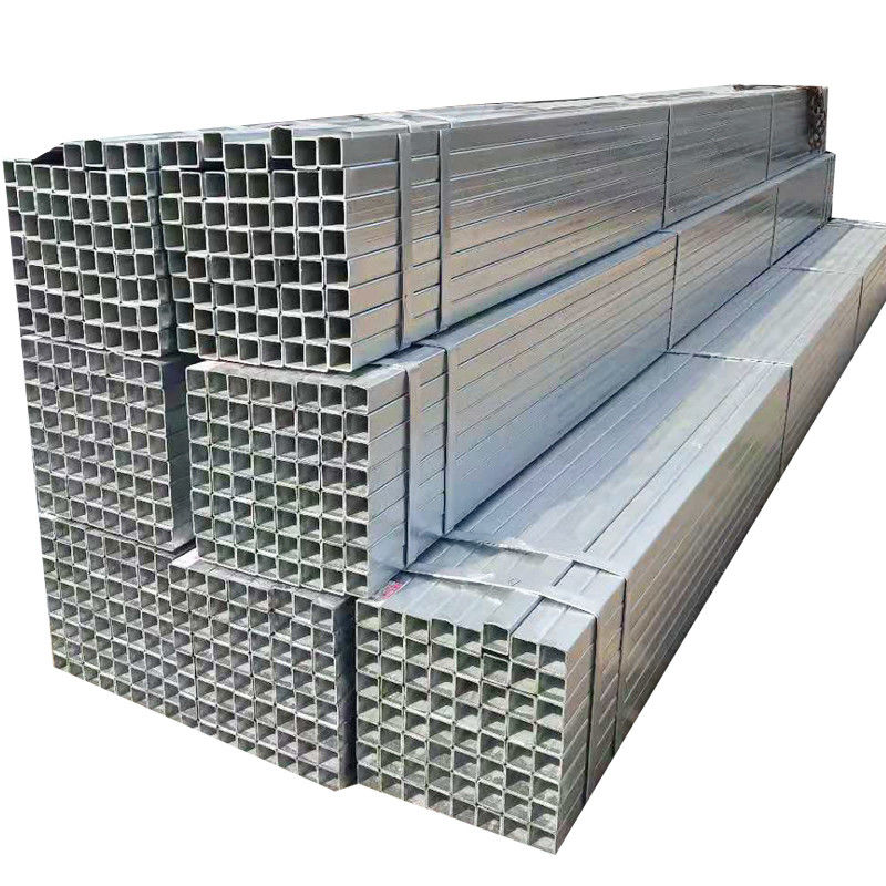Ms Tubo de acero cuadrado galvanizado rectangular hueco con protección de extremo de tapa de tubo de plástico y estándar EN