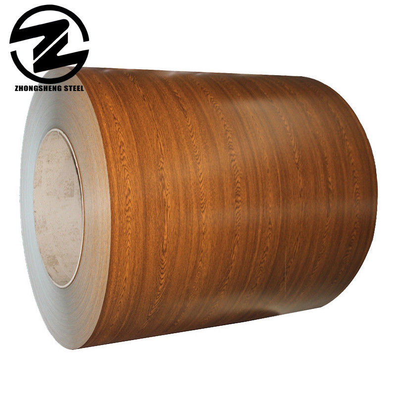 15/5 Micrones Garantizar el revestimiento de pintura Color marrón chocolate 0.47 * 914mm Tamaño Prepintado PPGI bobina de acero para el grosor 0.12-1mm