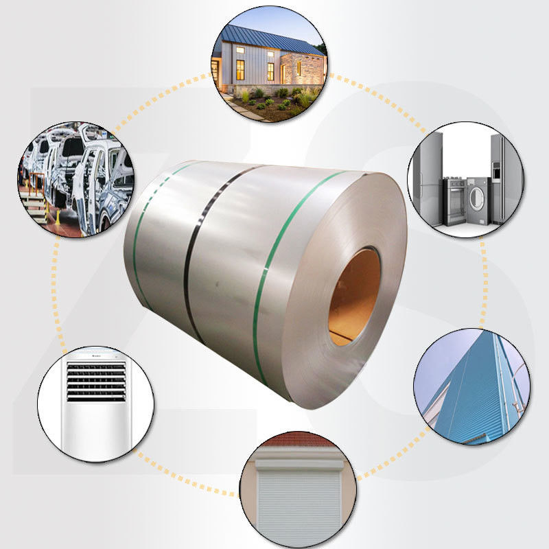 G60 Acero galvanizado ASTM A792 bobina de acero galvalume AZ150 con longitud según los requisitos del cliente y grosor de 0,12-2,0 mm