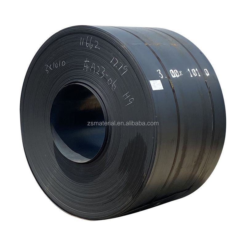 ST37 bobina de acero al carbono laminada en caliente hierro negro HRC HR S235jr S355jr SAE1006 Q235b SS400 ASTM A36 con y 3-200 mm de espesor