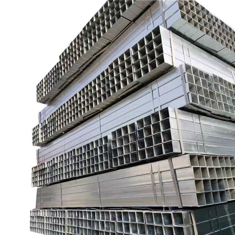 Tubo galvanizado de gran diámetro Cuadrado Tubo de alcantarillado de acero rectangular con tubo de acero galvanizado sumergido en caliente y grosor de 1mm-12mm
