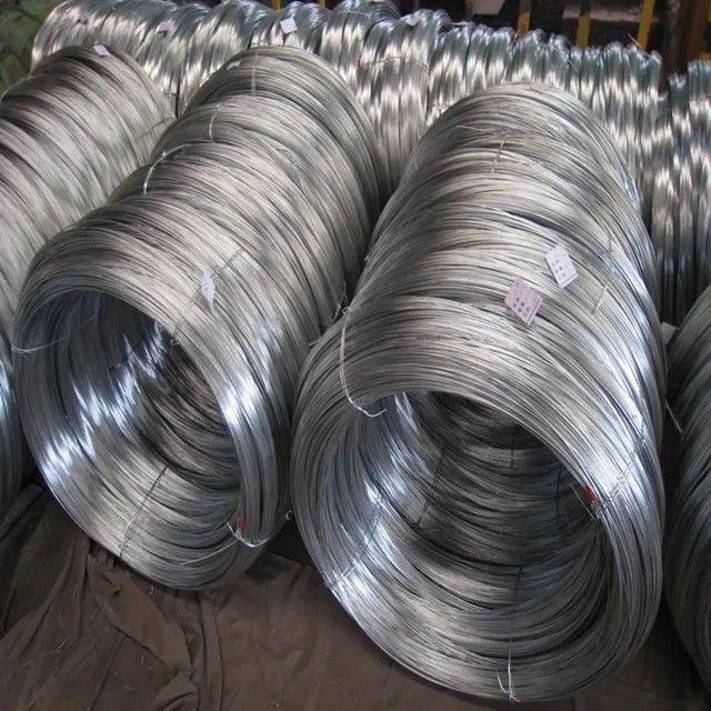 Q195/Q235/SAE1006-1008 Cables de acero brillante galvanizado de carbono sumergido en caliente con procesamiento personalizado