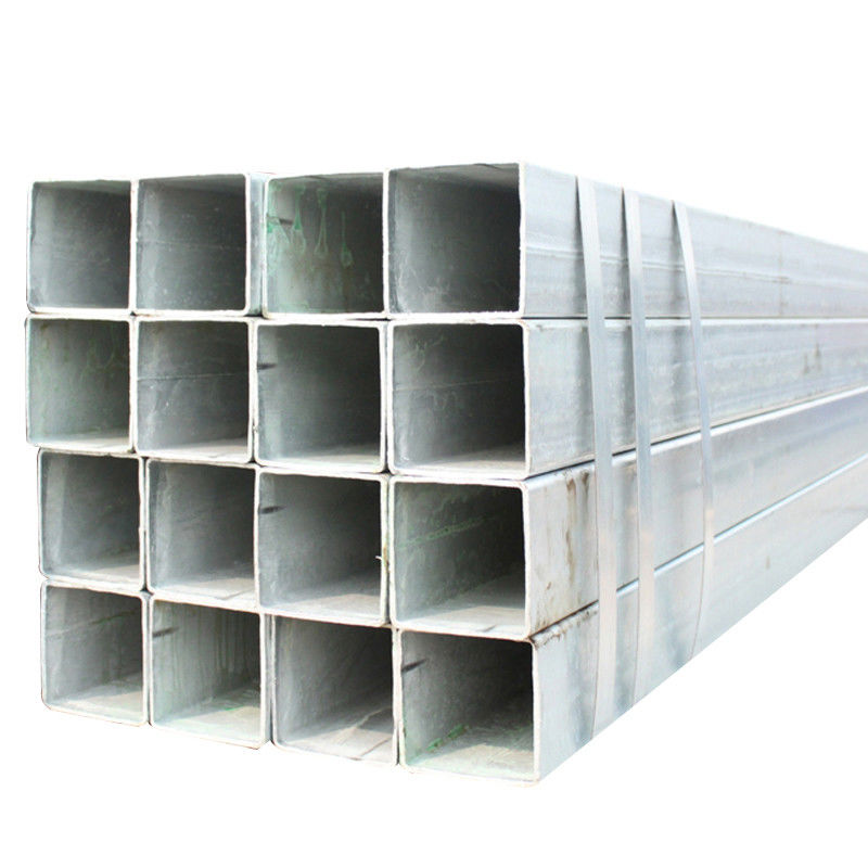 Concepto de diseño de la estructura del tubo cuadrado galvanizado para cercas no engrasado