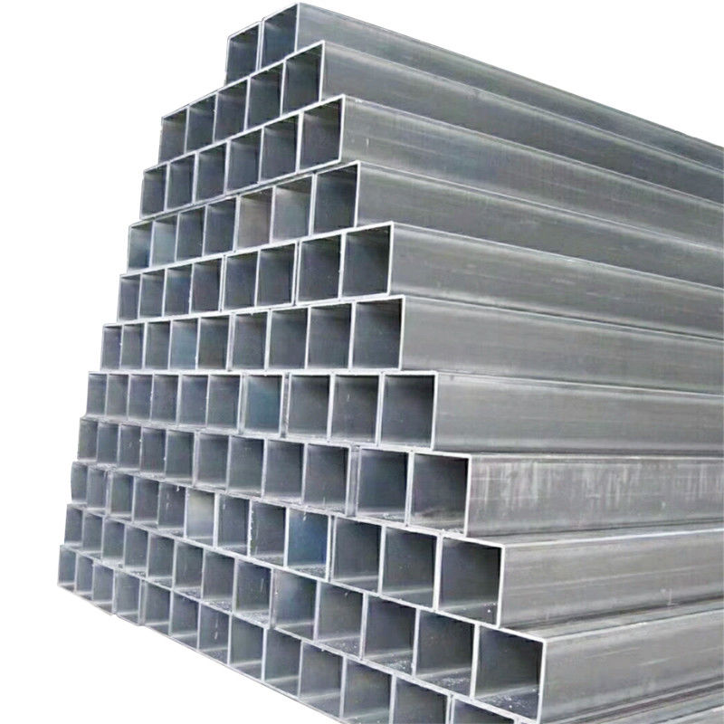 Facturación por peso real de tubos de acero galvanizados cuadrados soldados cuadrados y tubos de acero cuadrados 12 M de longitud